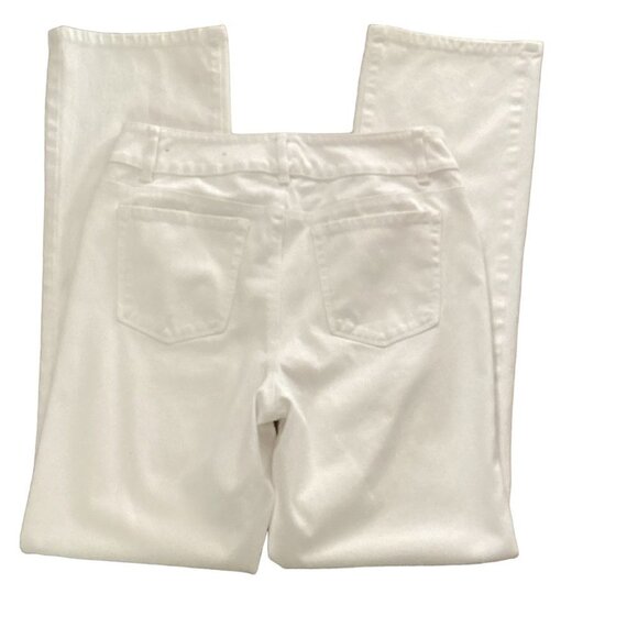 Coldwater Creek  Sz 4 (27x31) Classic Fit Straight Leg Jeans White 186B - Picture 6 of 11